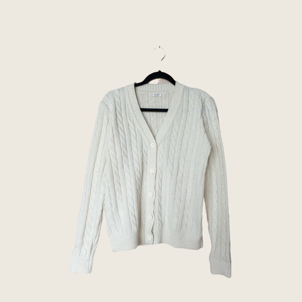 john galt / brandy melville cable knit cardigan / sweater